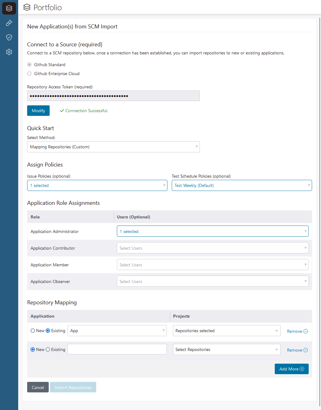 Mapping bulk import